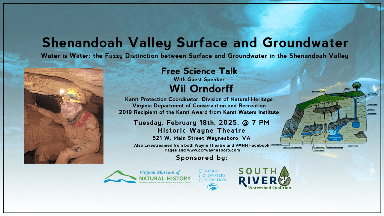 Shenandoah Valley Surface and Groundwater Water is Water: the Fuzzy Distinction between Surface and Groundwater in the Shenandoah Valley Wil Orndorf